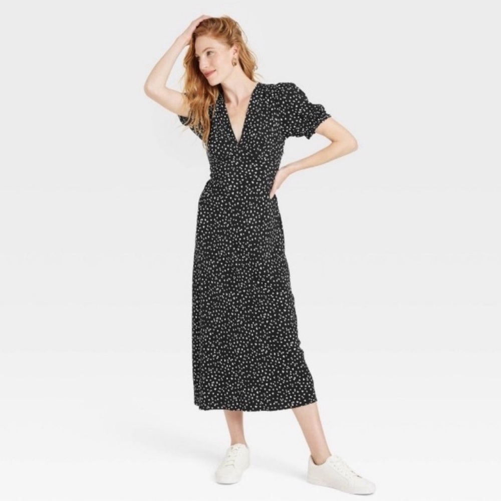 Black and white heart dress